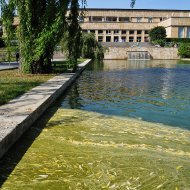 Teich im ersten Hof