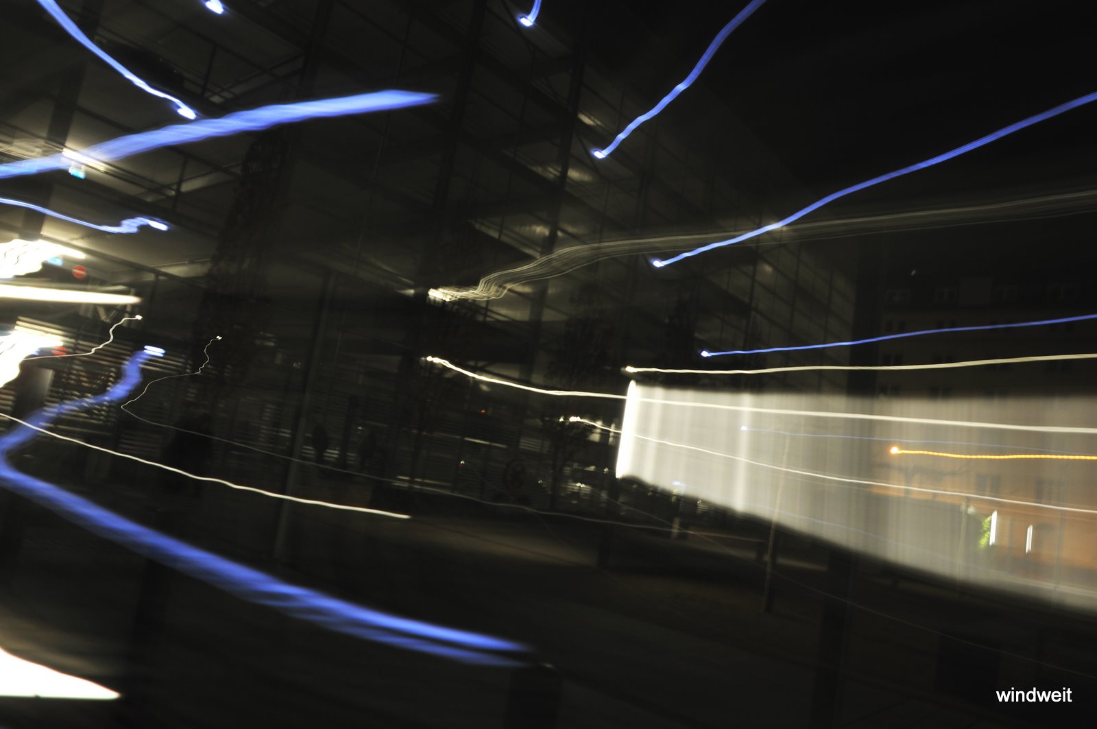 Lichter einer Großstadt – Lindleyplatz abstrakt